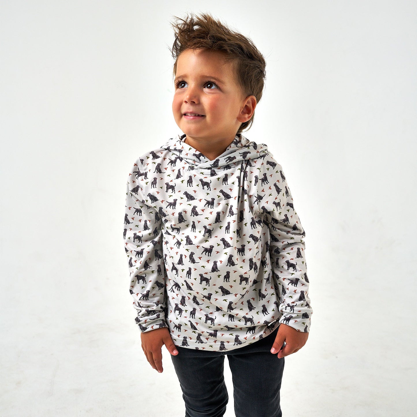 Youth Performance Hoodie - Ducks and Dogs