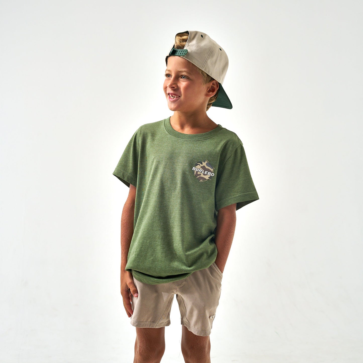 Youth Tee - Rad Dude - Heather Olive