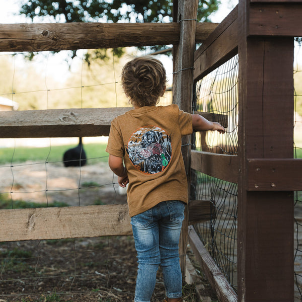 Youth Tee - Duck Dog - Light Brown