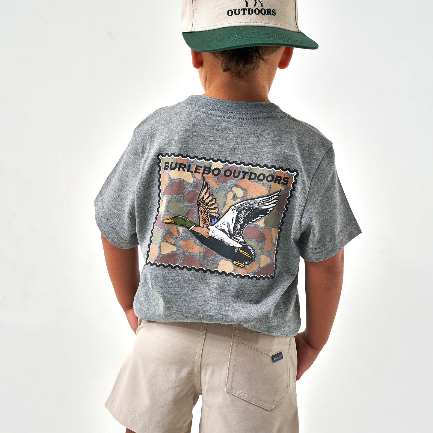 Youth Tee - Mallard Duck Stamp - Dark Heather Grey