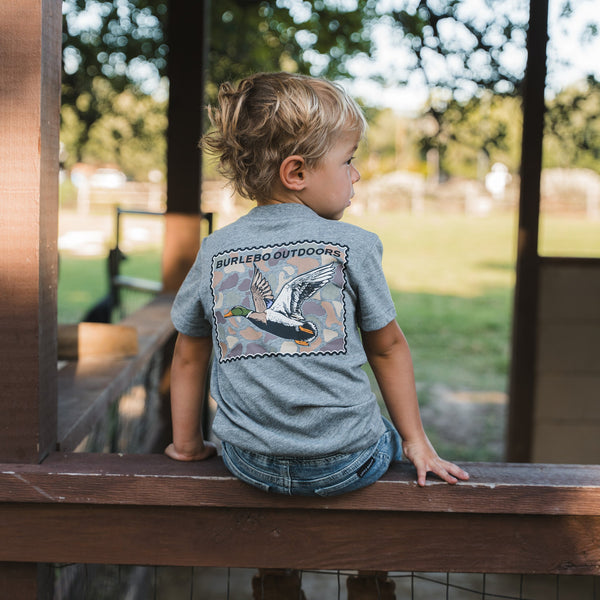 Youth Tee - Mallard Duck Stamp - Dark Heather Grey