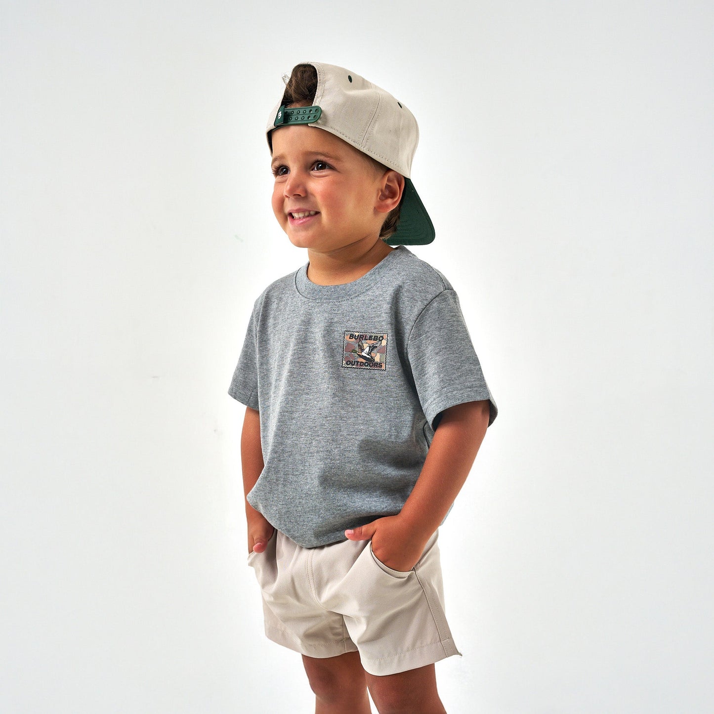 Youth Tee - Mallard Duck Stamp - Dark Heather Grey