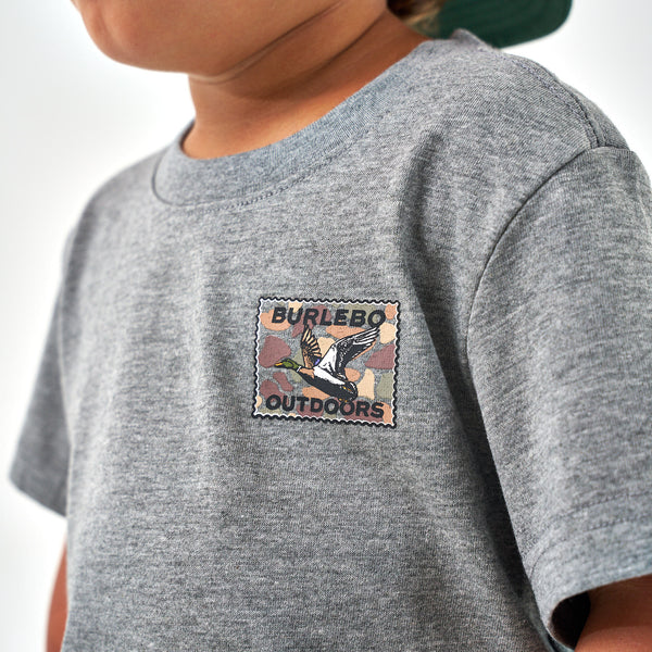 Youth Tee - Mallard Duck Stamp - Dark Heather Grey