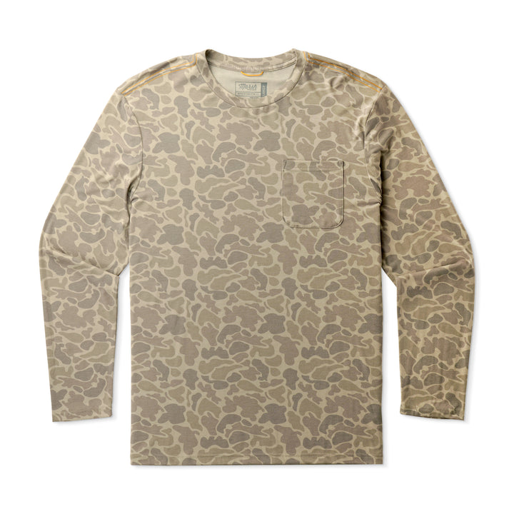 Buxton Hagood LS Tee - Khaki Mallard Camo