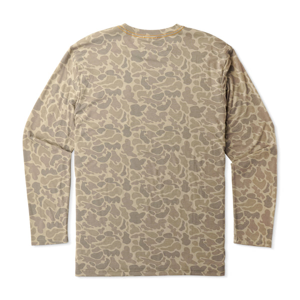 Buxton Hagood LS Tee - Khaki Mallard Camo