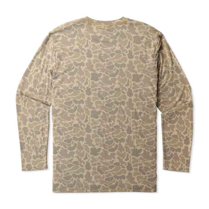 Buxton Hagood LS Tee - Khaki Mallard Camo