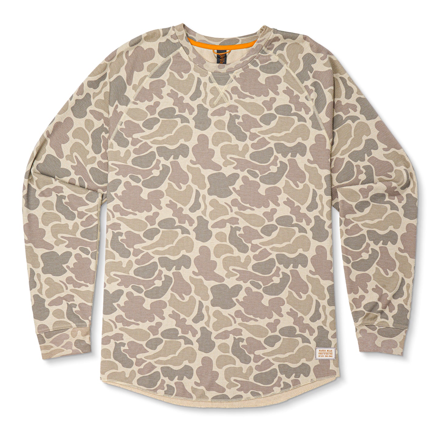 Surfside Waffle Knit - Khaki Mallard Camo