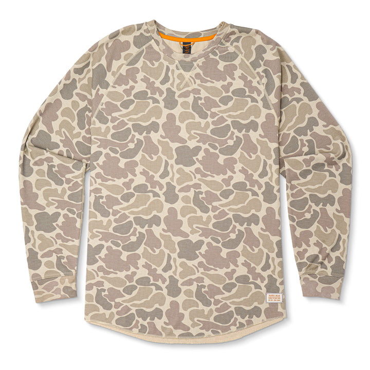 Surfside Waffle Knit - Khaki Mallard Camo