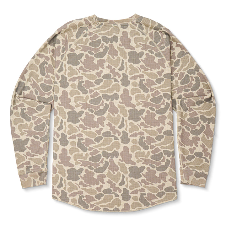 Surfside Waffle Knit - Khaki Mallard Camo