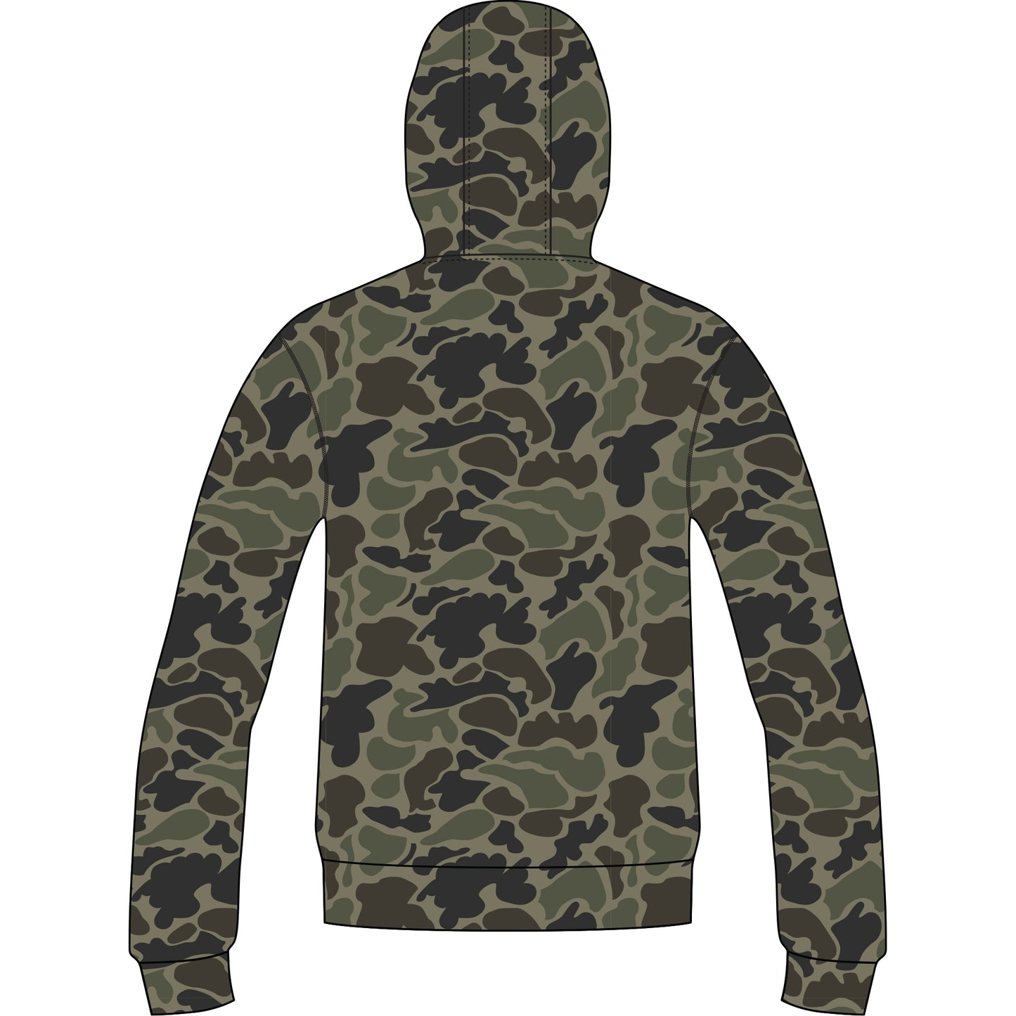 Women's Fireside Hoodie - Dark Green Mallard Camo