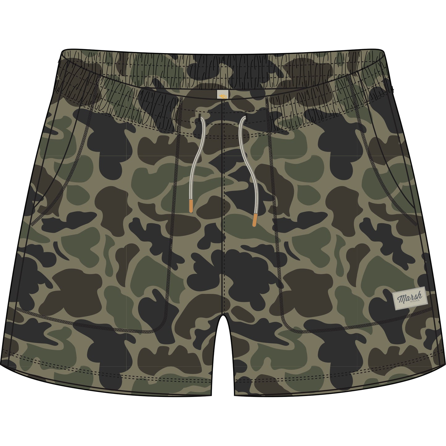 Women's Fireside Sweatshorts - Dark Green Mallard Camo