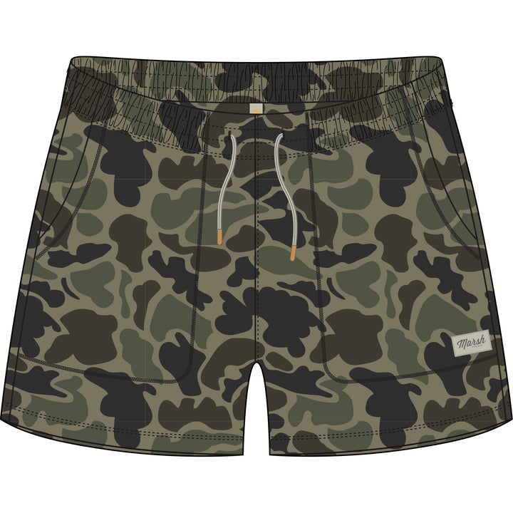 Women's Fireside Sweatshorts - Dark Green Mallard Camo