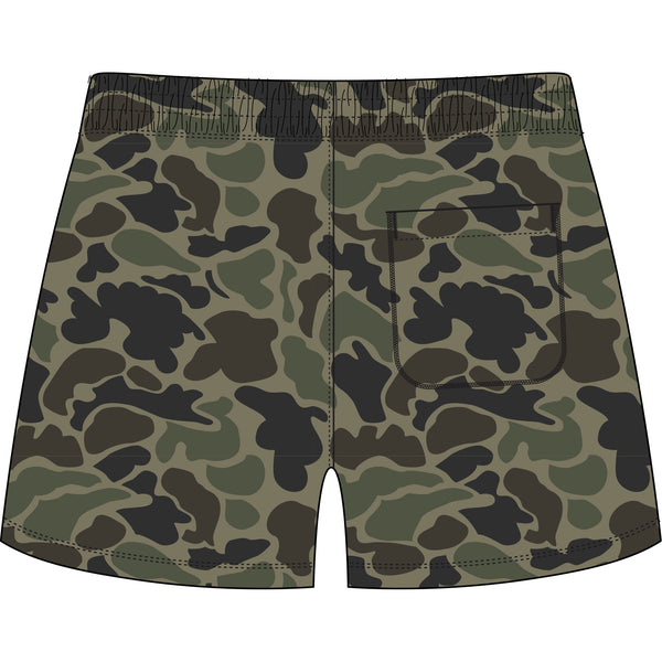 Women's Fireside Sweatshorts - Dark Green Mallard Camo
