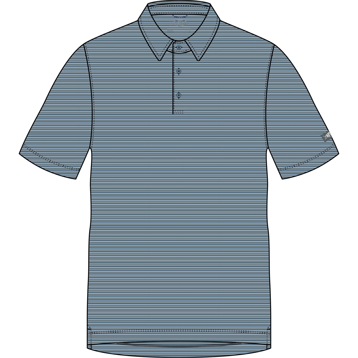 Link SS Performance Polo Shirt - Stargazer Blue