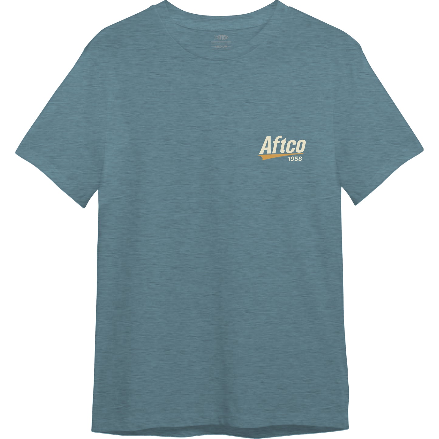 A Series SS Tee - Milky Blue Heather