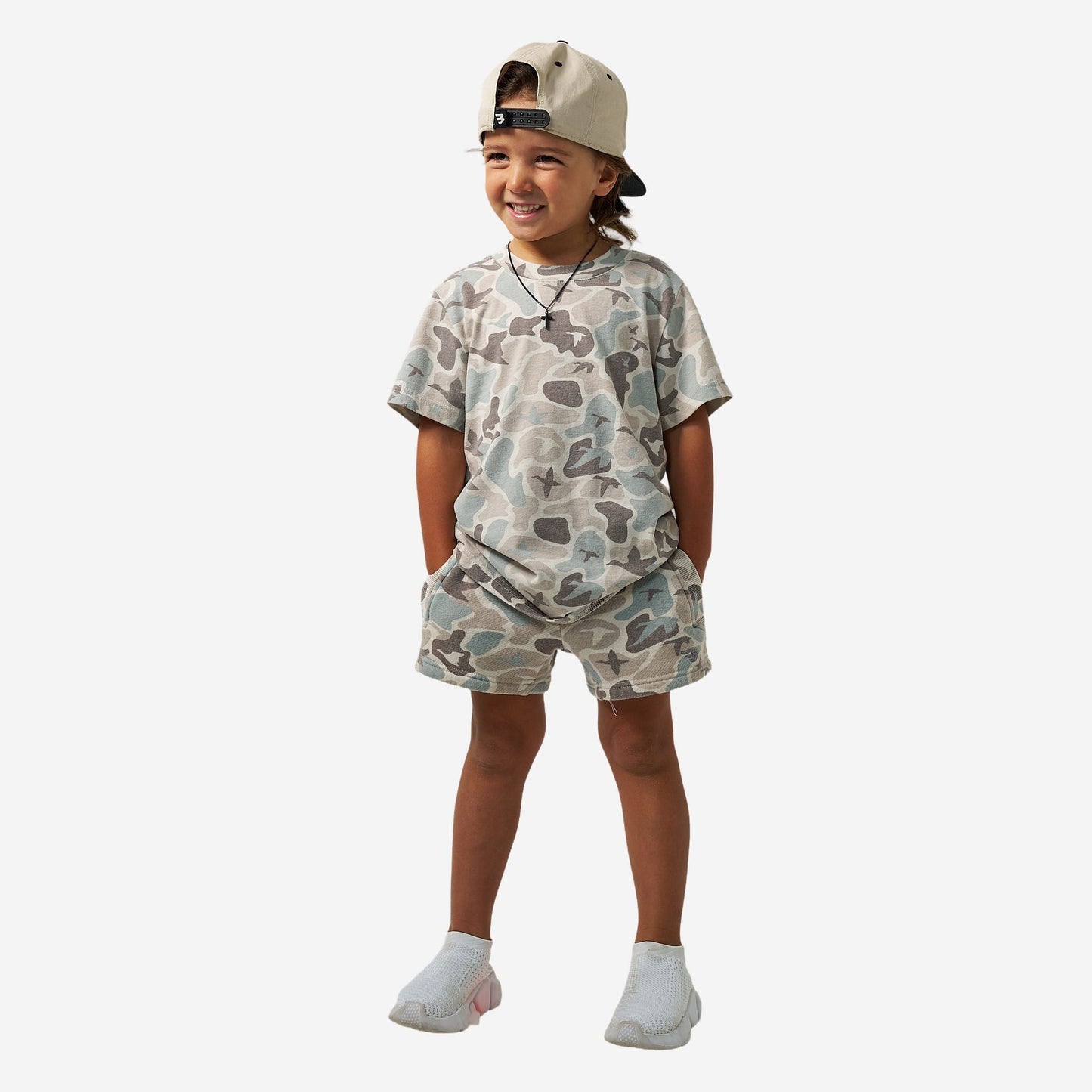 Youth Vintage Washed Tee - Mallard Mayhem Camo