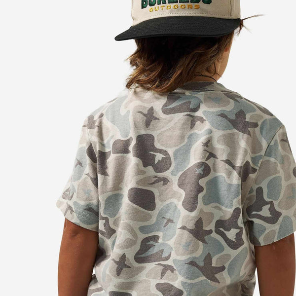 Youth Vintage Washed Tee - Mallard Mayhem Camo