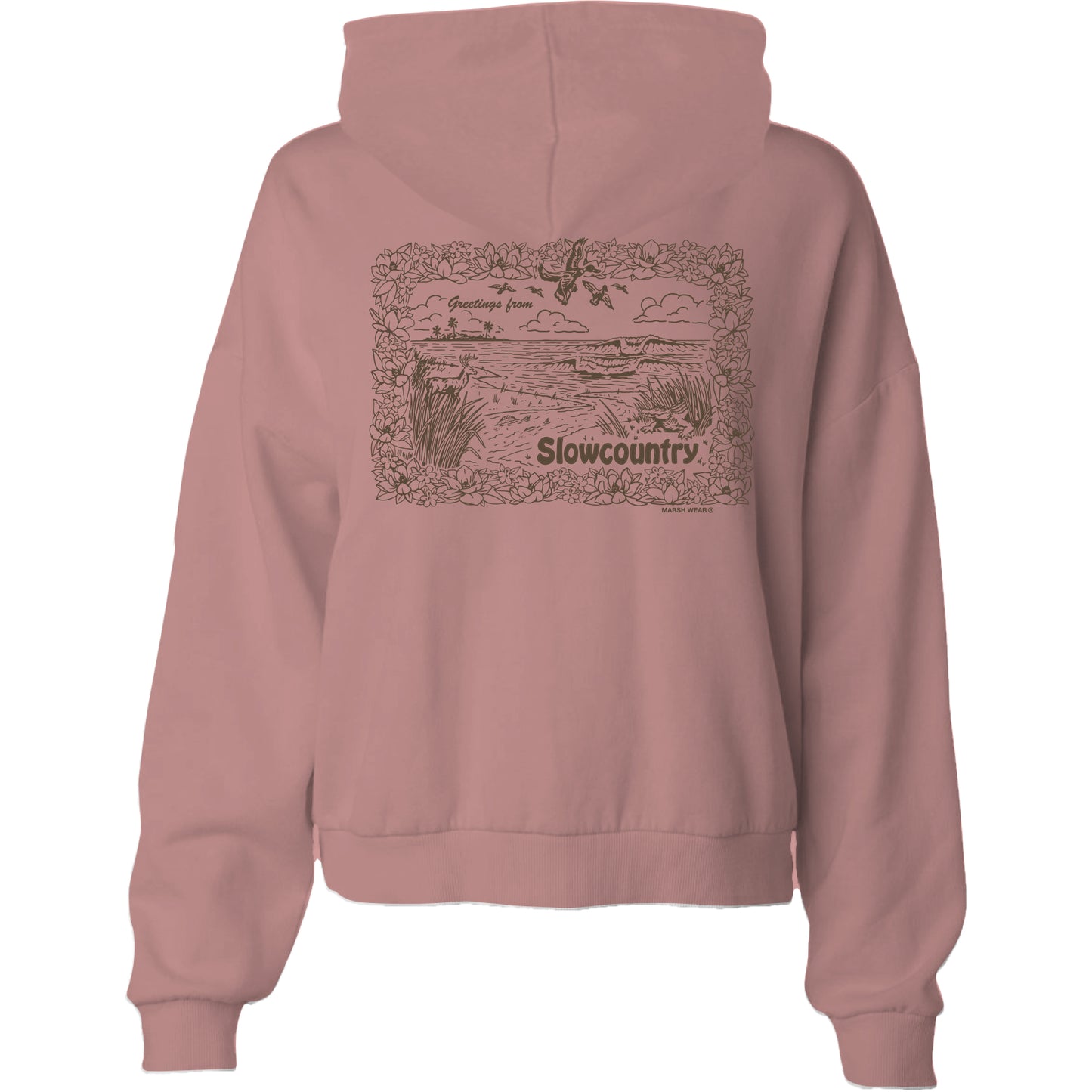 Women's Postcard Hoodie - Mauve