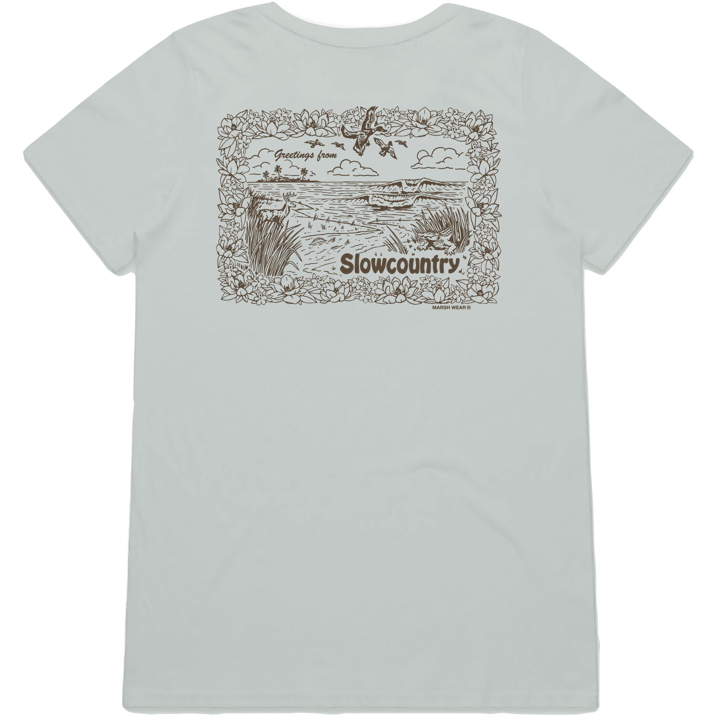 Women's Postcard SS T-Shirt - Stone