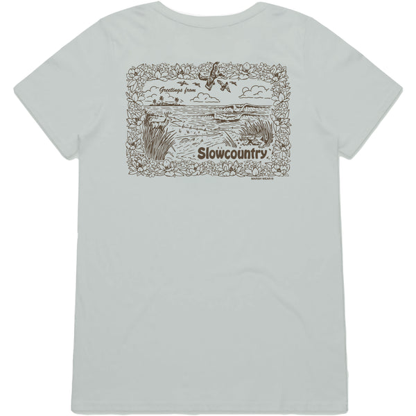Women's Postcard SS T-Shirt - Stone