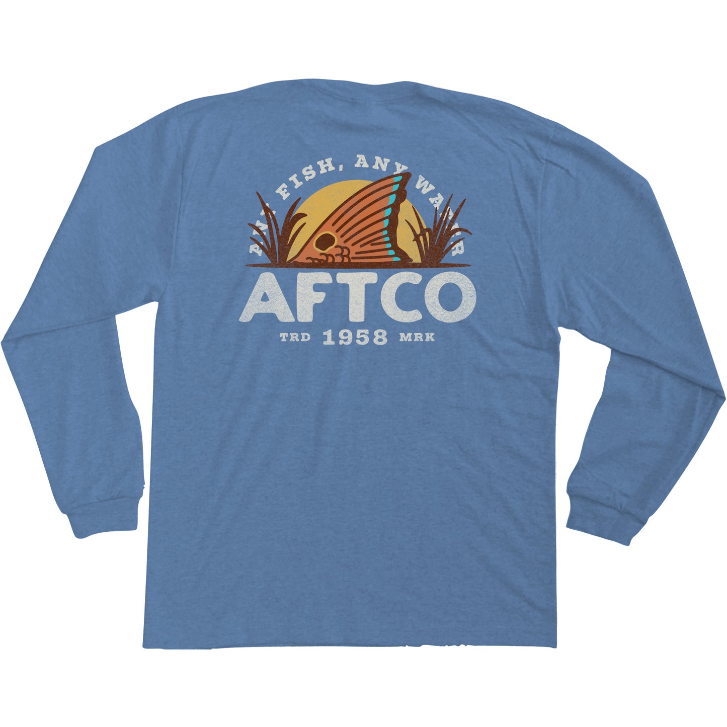 Youth Hideout LS T-Shirt - Light Blue Heather