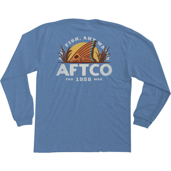 Youth Hideout LS T-Shirt - Light Blue Heather