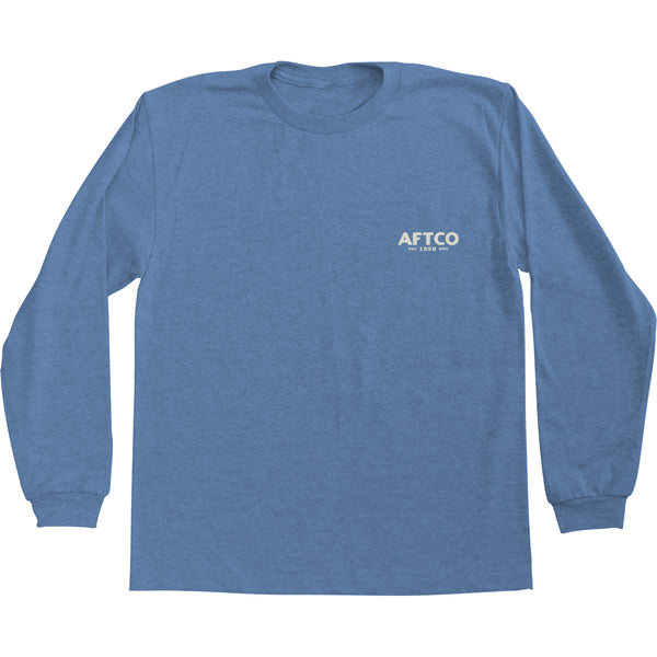 Youth Hideout LS T-Shirt - Light Blue Heather