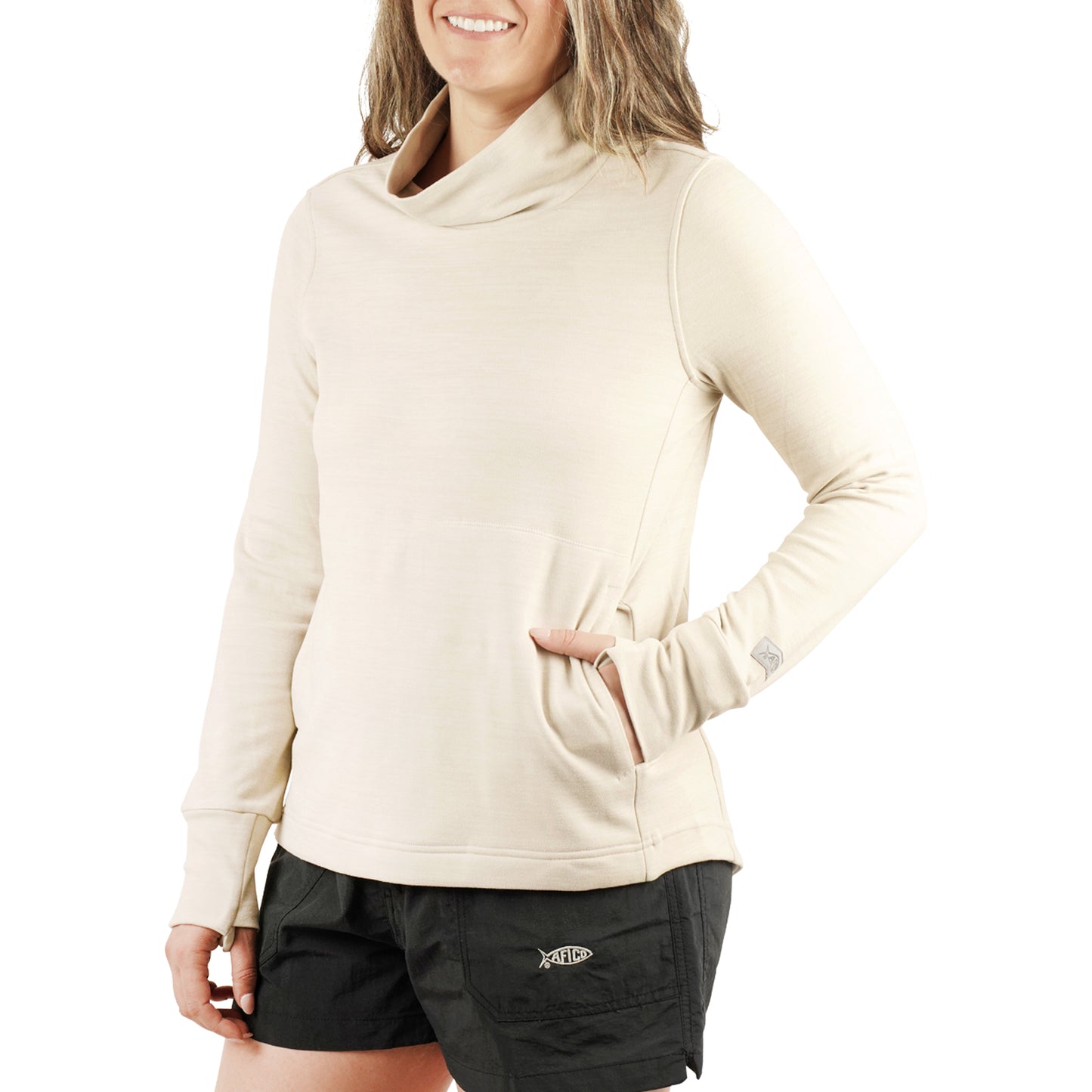 Women's Coastal Layer Funnel - Pelican Heather