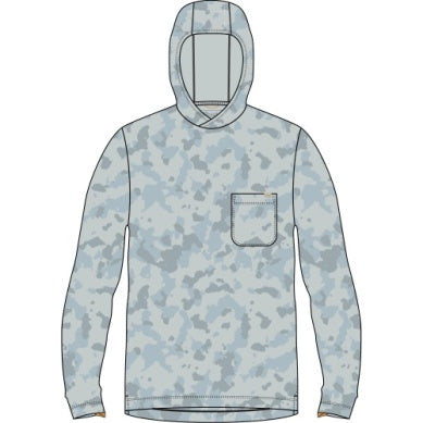 Buxton Hagood Tech Hoodie - Granite Foxhole Camo
