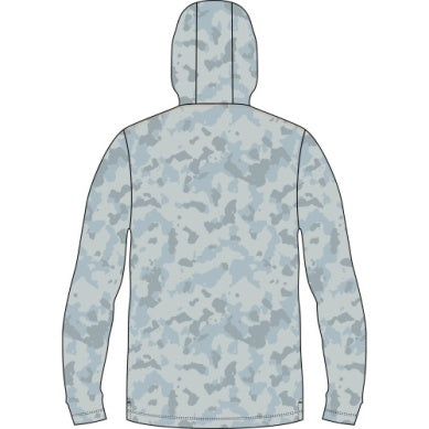 Buxton Hagood Tech Hoodie - Granite Foxhole Camo