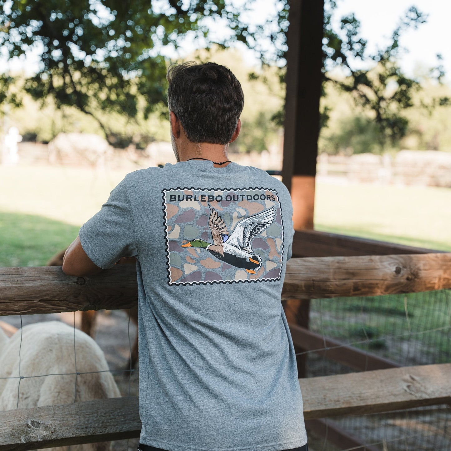 SS Tee - Mallard Duck Stamp - Dark Heather Grey