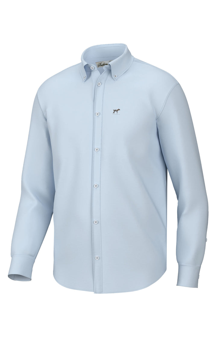 Youth Hadley Classic Long Sleeve Button Down- Blue