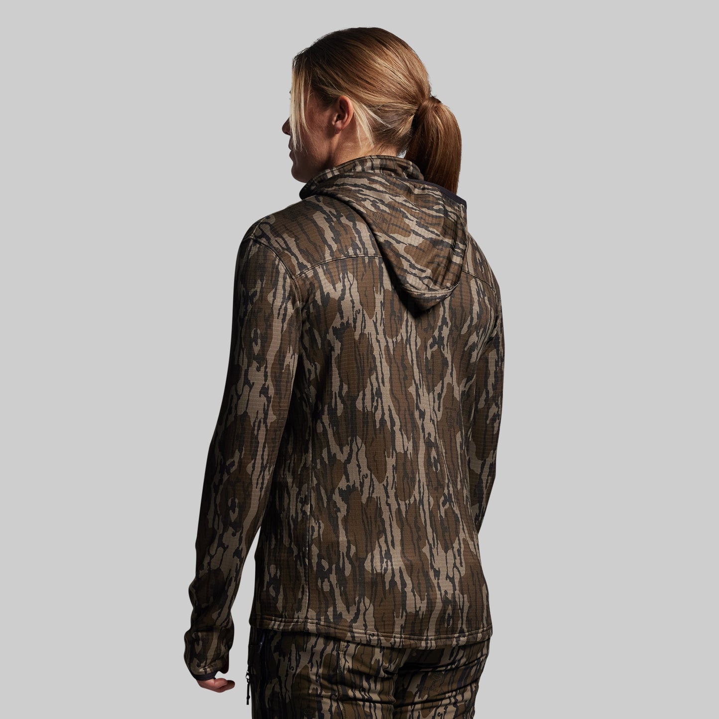 Women's Quiver Grid Fleece Hoodie - Mossy Oak® Original Bottomland®