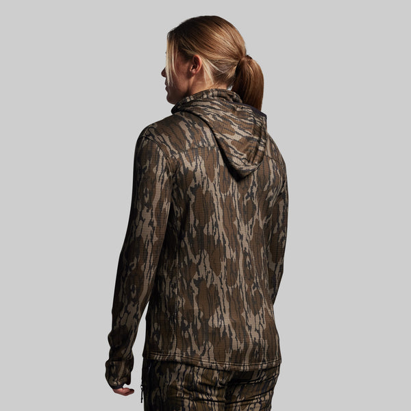 Women's Quiver Grid Fleece Hoodie - Mossy Oak® Original Bottomland®
