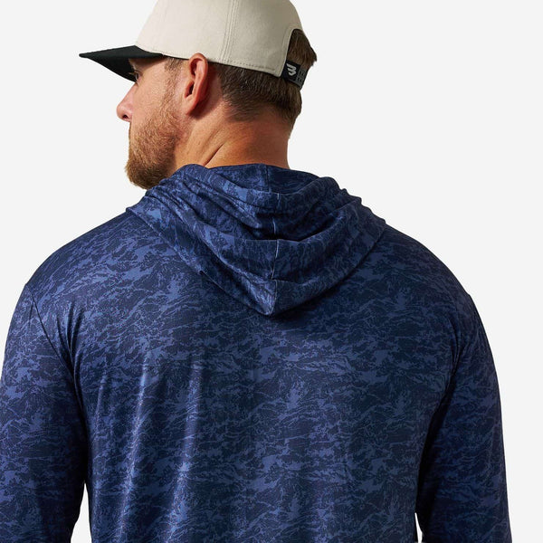 Performance Hoodie - Marsh Camo - Navy