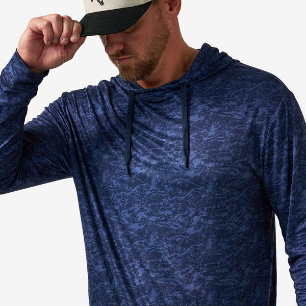 Performance Hoodie - Marsh Camo - Navy