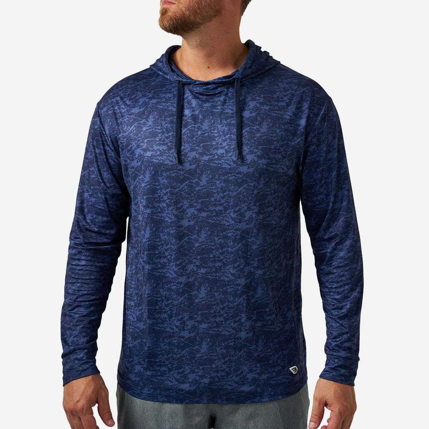 Performance Hoodie - Marsh Camo - Navy