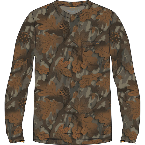 Buxton Hagood LS Tee - Lowland Canopy Camo