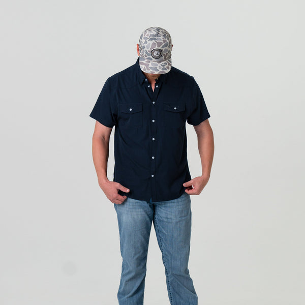 Performance Western Shirt - Navy