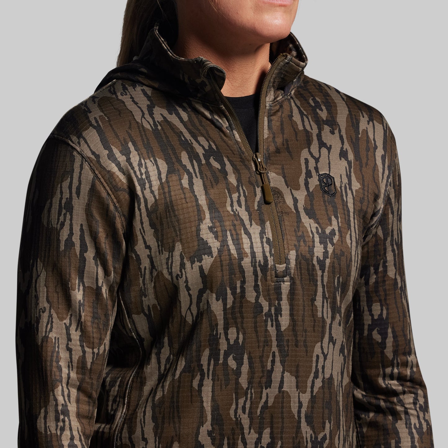Women's Quiver Grid Fleece Hoodie - Mossy Oak® Original Bottomland®