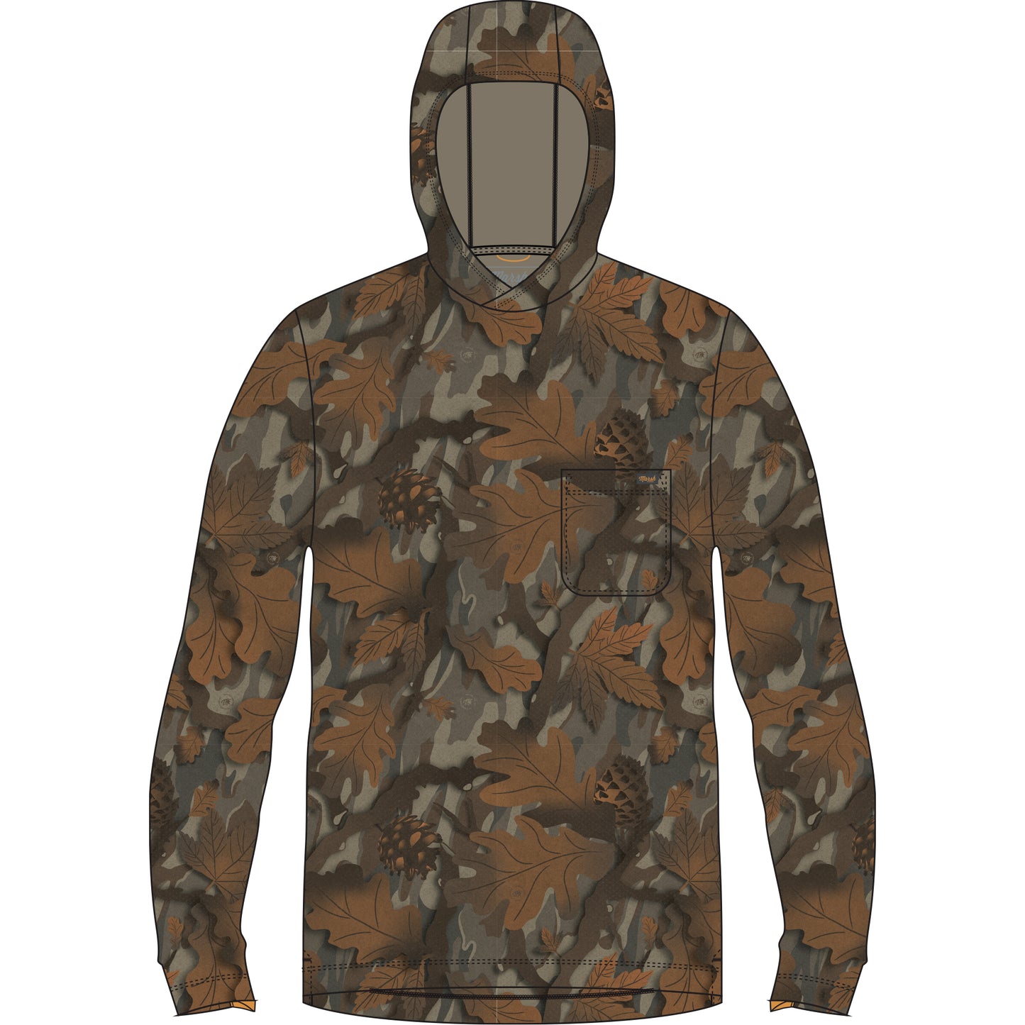 Buxton Hagood Tech Hoodie - Lowland Canopy Camo