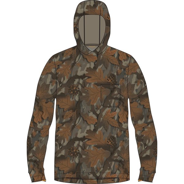 Buxton Hagood Tech Hoodie - Lowland Canopy Camo
