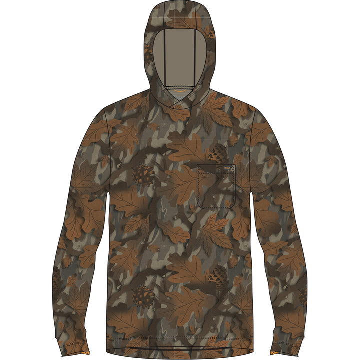 Buxton Hagood Tech Hoodie - Lowland Canopy Camo