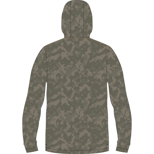 Buxton Hagood Tech Hoodie - Fossil Foxhole Camo