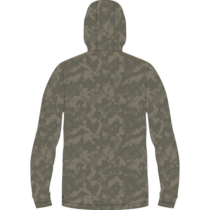 Buxton Hagood Tech Hoodie - Fossil Foxhole Camo