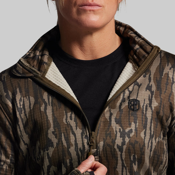 Women's Quiver Grid Fleece Hoodie - Mossy Oak® Original Bottomland®