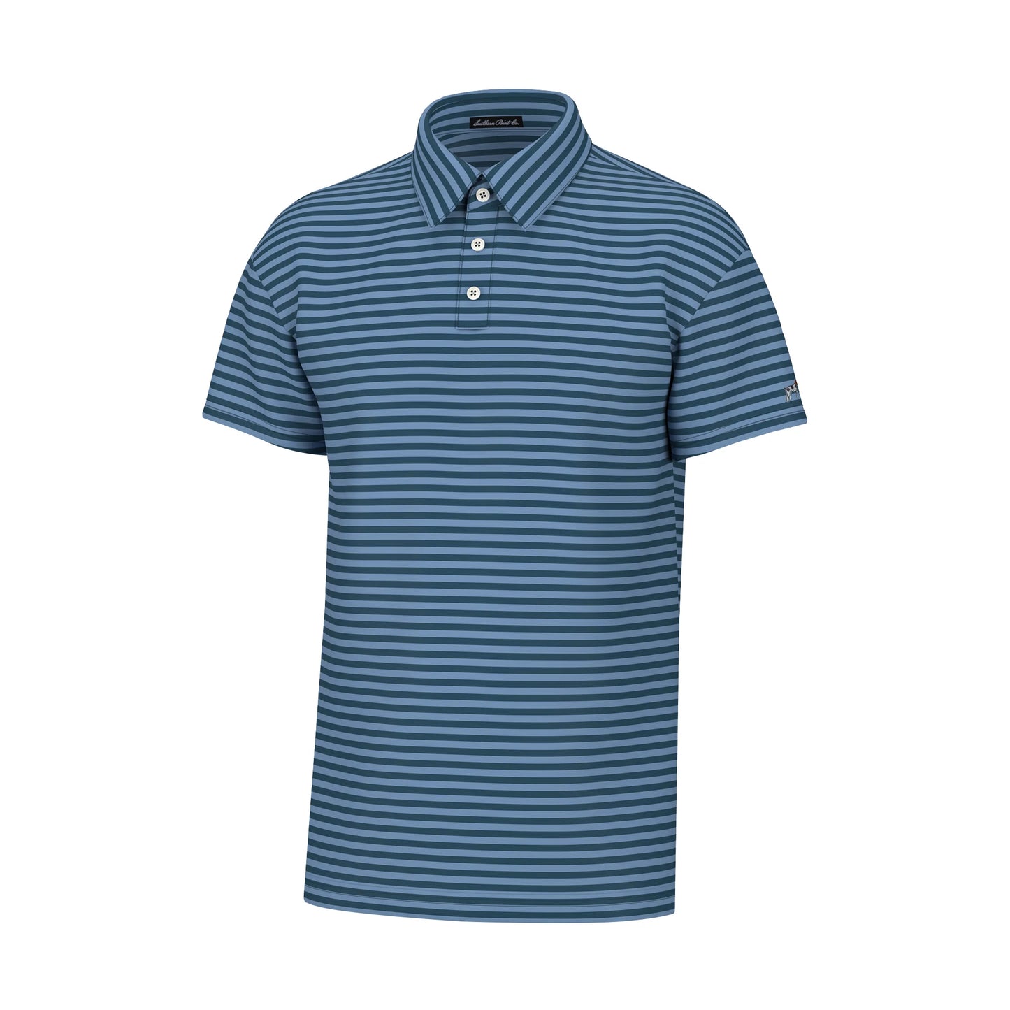 Morgan Stripe Polo - Blue & Navy