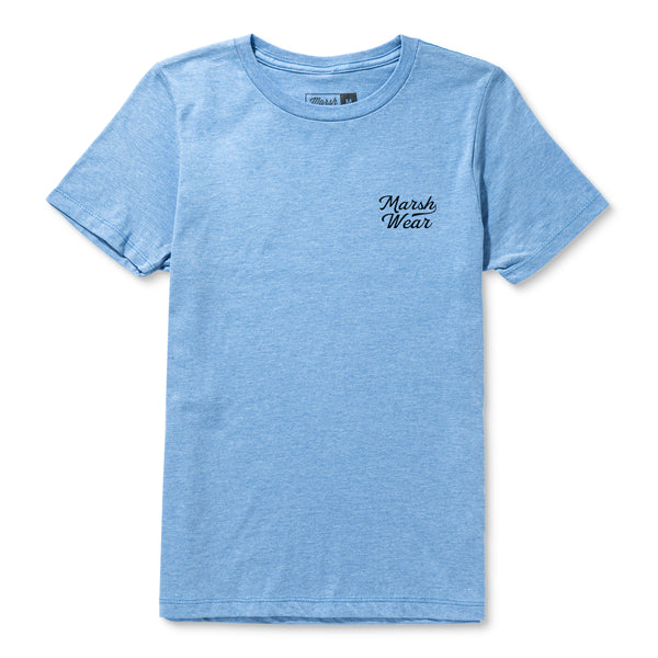 Youth Roadside Tee - Light Blue Heather