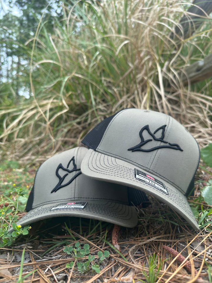Combat Waterfowl Logo Hat - Loden & Black