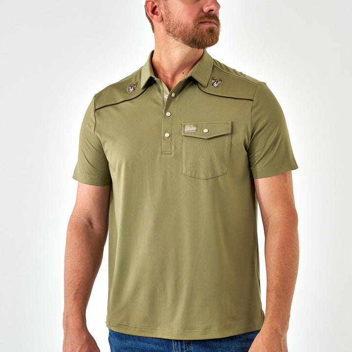Pearl Snap Performance Polo - Whitetail